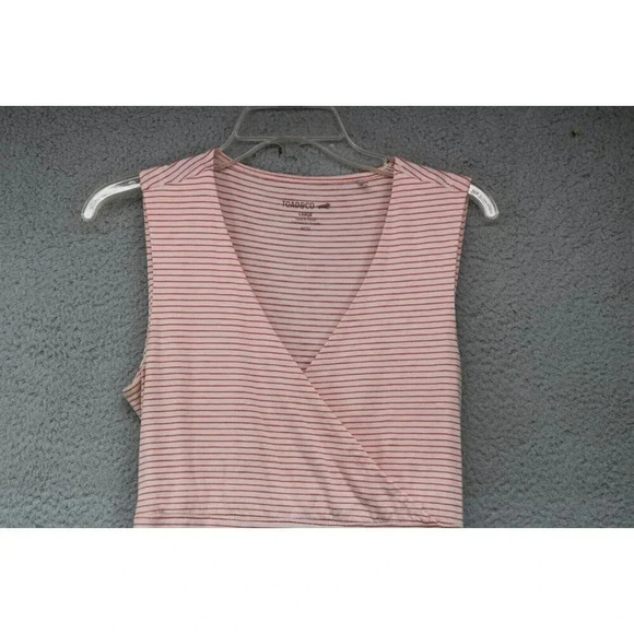 Toad & Co. Fit & Flare Striped Dress-Pockets-Large-Organic Cotton Blend-Outdoors - Picture 2 of 7